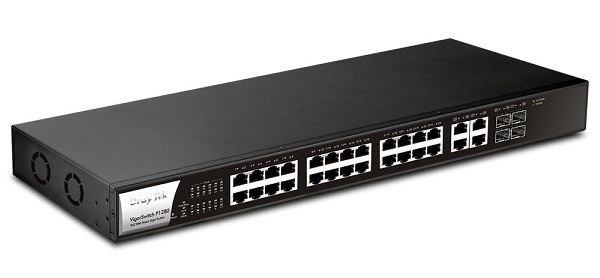 28-Port Web Smart Gigabit Switch DrayTek G1280