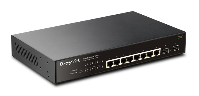 8-Port Gigabit Smart Lite PoE Switch DrayTek Vigor P1092