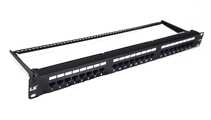 Patch panel 24-port 1U Empty Panel LS CAT.5e (LS-PP-24P-E-LWM)