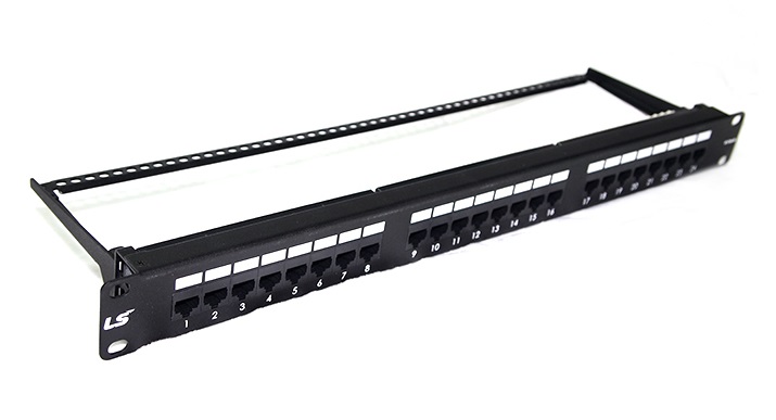 Patch panel 24-port Unshielded LS CAT.6 (LS-PP-UC6-24P-WM)