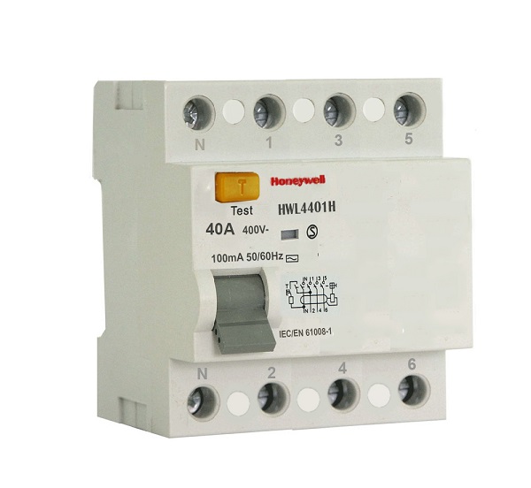 Cầu dao bảo vệ chống dòng rò RDC 4 cực HONEYWELL HWL4401H