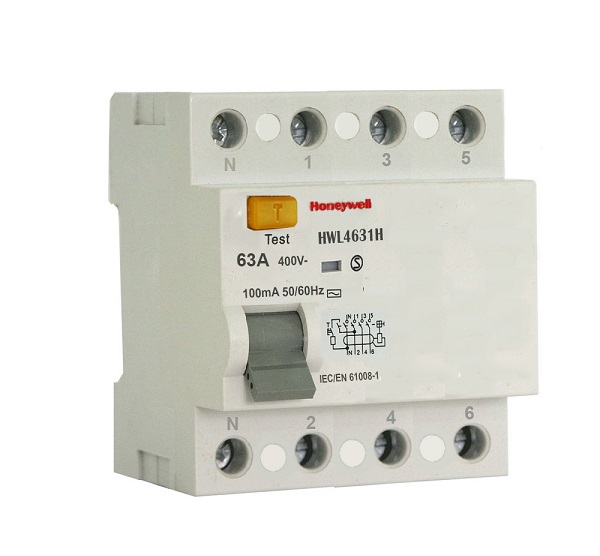 Cầu dao bảo vệ chống dòng rò RDC 4 cực HONEYWELL HWL4631H