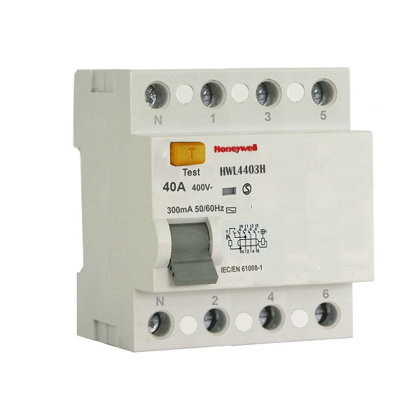 Cầu dao bảo vệ chống dòng rò RDC 4 cực HONEYWELL HWL4403H