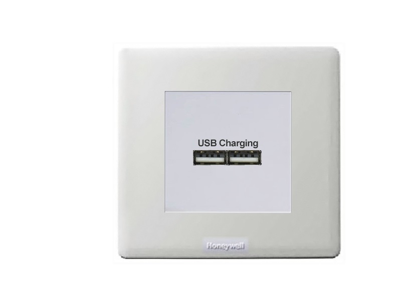 Ổ cắm đôi USB HONEYWELL PX5837WHI