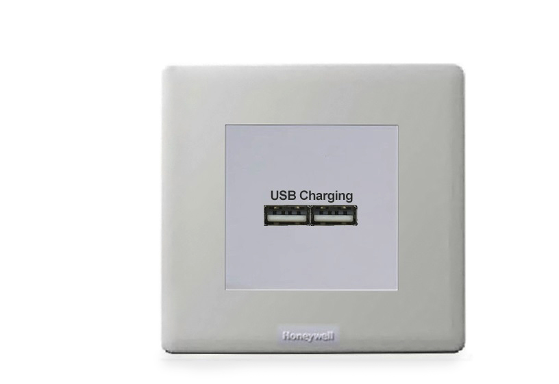 Ổ cắm đôi USB HONEYWELL PX5837SLT