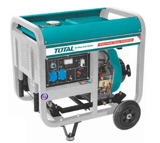 Máy phát điện dùng dầu Diesel 5.0KW TOTAL TP450001