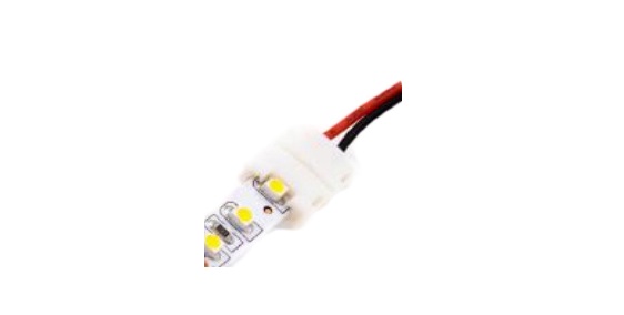 Đầu nối  cuối có dây cho led dây đơn sắc VinaLED EC-2P-8-WW