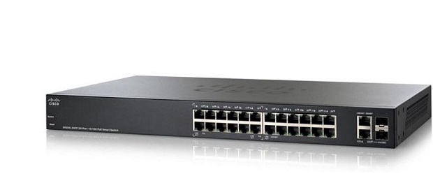 24-port 10/100 PoE+ Smart Switch CISCO SF250-24P-K9-EU