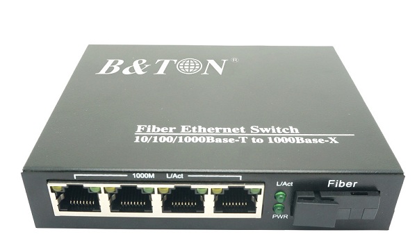 Chuyển đổi Quang-Điện Media Converter Unmanaged Fiber Switch BTON BT-914GS-20