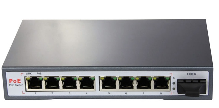 8-Port 10/100/1000Mbps PoE Switch NETONE NO-AFG-82F	