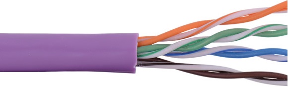 Cáp mạng VIVANCO CAT6 U/UTP VCCAUU64LSP3 (305m/Box, LSZH, Purple) 