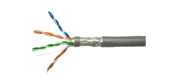 Cáp mạng VIVANCO CAT5e SF/UTP VCCASF54CRG3 (305m/Drum, CMR, Grey) 