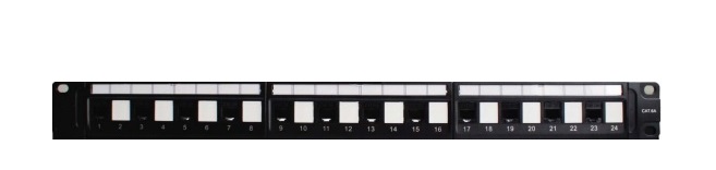 Patch panel 24-port Unshielded VIVANCO CAT.6A (VPCPUFA242A)