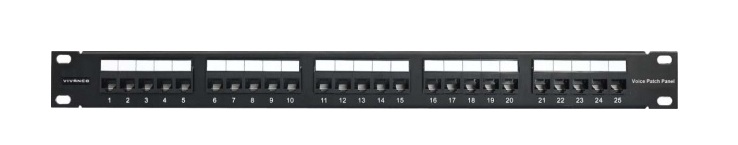 Patch Panel 25-port voice Unshielded VIVANCO (VCCPUF3251A)