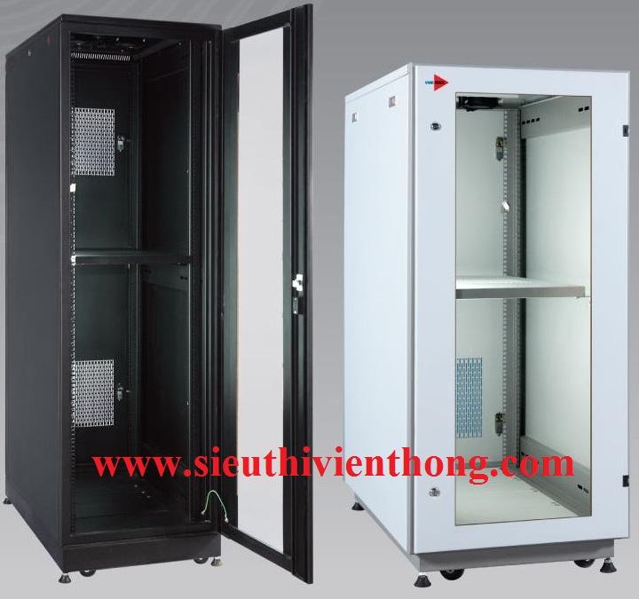 VMA-Rack Cabinet 19” cửa mica 15U-D800 VMA-C1508MD