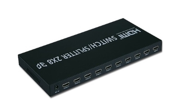 Bộ HDMI Switch Splitter Sofly 2 vào 8 ra