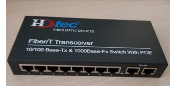 8-Port 10/100Mbps + 2-Port Uplink 100M PoE Switch HDTEC