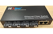 Media Converter HDTEC | HDTEC Ethernet Converter 4 cổng quang 2 cổng RJ45 100Mbps