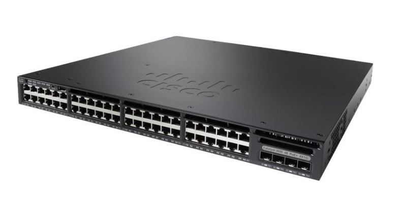 48-Port 10/100/1000 Ethernet PoE Switch Cisco Catalyst WS-C3650-48FS-S