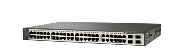 48-Port Ethernet 10/100 Switch Cisco Catalyst WS-C3750V2-48PS-S