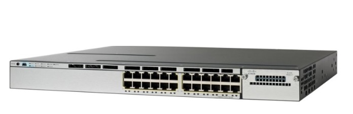 24-Port 10/100/1000 Ethernet PoE Switch Cisco Catalyst WS-C3750X-24P-S