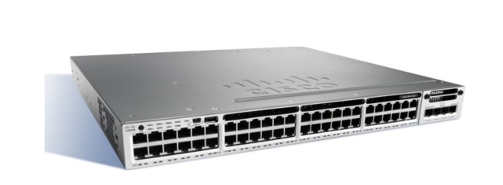 48-Port 10/100/1000 Ethernet PoE+ Switch Cisco Catalyst WS-C3850-48F-S