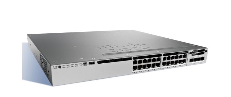 24-Port 10/100/1000 Ethernet PoE+ Switch Cisco Catalyst WS-C3850-24P-E