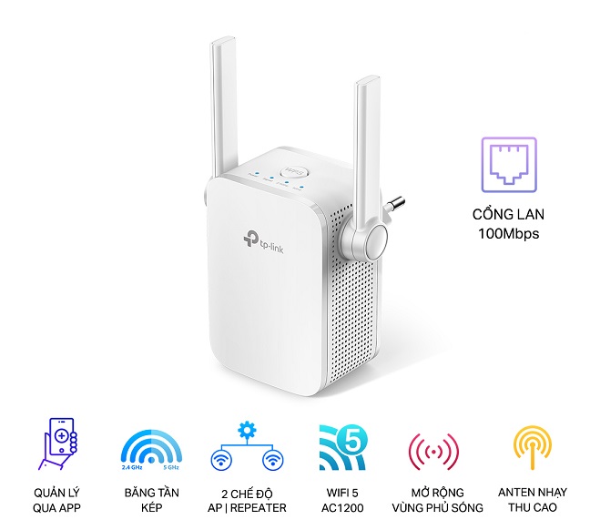 AC1200 Wi-Fi Range Extender TP-LINK RE305