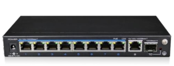 8-Port 10/100/1000Mbps PoE Switch IONNET IGE-1008GS-120