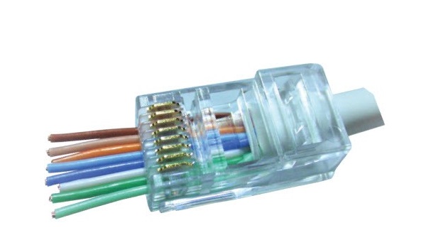 Đầu nối RJ45 Cat.5e/Cat.6 dạng xuyên thấu DINTEK Modular Plug (1501-88060)