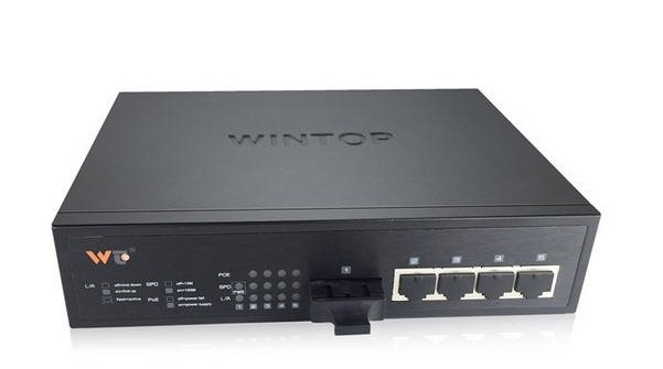 4-Port 10/100/1000Base-T(X) + 2-Port 1000Base-F(X) Switch WINTOP YT-DS606-2GF4GT