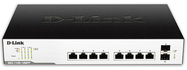 8-Port Gigabit EasySmart (Max) Managed PoE Switch D-Link DGS-1100-10MPP