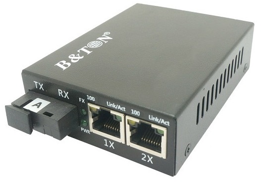 Chuyển đổi Quang-Điện Media Converter Unmanaged Fiber Switch BTON BT-982SM-20AB