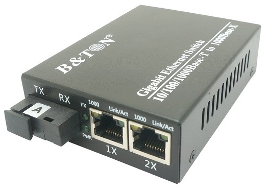 Chuyển đổi Quang-Điện Media Converter Unmanaged Fiber Switch BTON BT-922GS-20