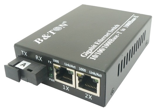 Chuyển đổi Quang-Điện Media Converter Unmanaged Fiber Switch BTON BT-922GS-20AB