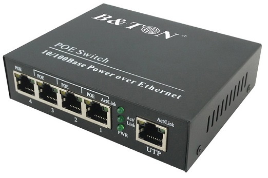 4-port 10/100Mbps PoE Switch BTON BT-6005FE