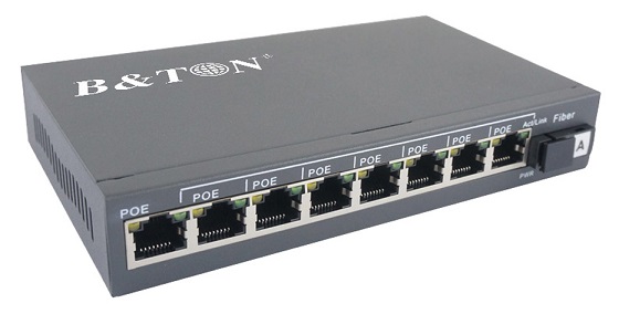 8 port 10/100Mbps PoE Switch BTON BT-6108FE-25