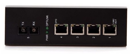 4-port 10/100Mbps Industrial Fiber Unmanaged Switch BTON BT-I914SM-D