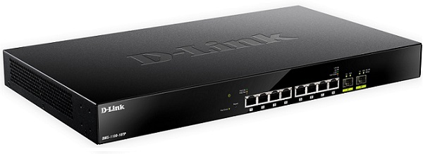 8-port Multi-Gigabit PoE Switch with 2 ports 10 Gigabit SFP+ D-Link DMS-1100-10TP