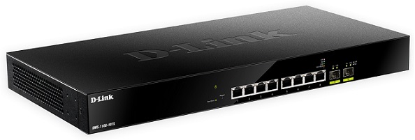 8-port Multi-Gigabit PoE Switch with 2 ports 10 Gigabit SFP+ D-Link DMS-1100-10TS