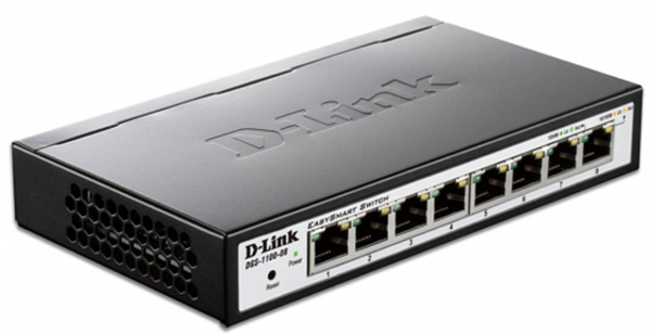 8-Port Layer 2 Lite EasySmart Gigabit Switches D-Link DGS-1100-08/RS