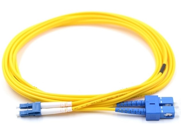 SC-LC OS2 9/125 Single Mode Duplex Fibre Patch Cable VIVANCO VCFCCLDPS2LS15