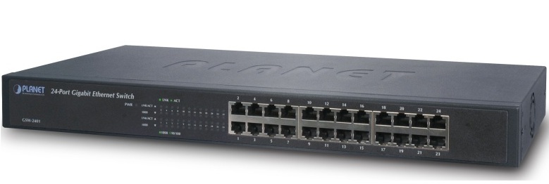 24-Port 10/100/1000Mbps Switch PLANET GSW-2401