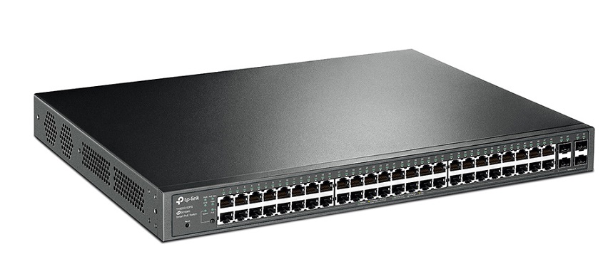 JetStream 48-Port Gigabit Smart PoE+ Switch with 4 SFP Slots TP-LINK T1600G-52PS