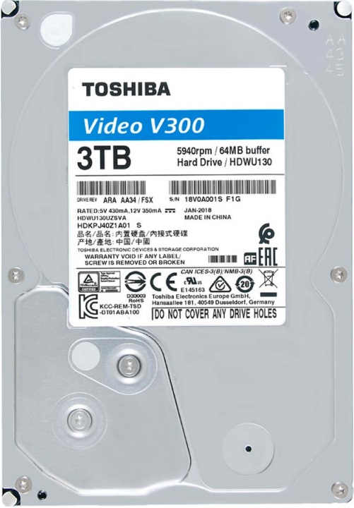 Ổ cứng chuyên dụng 3TB TOSHIBA HDWU130UZSVA