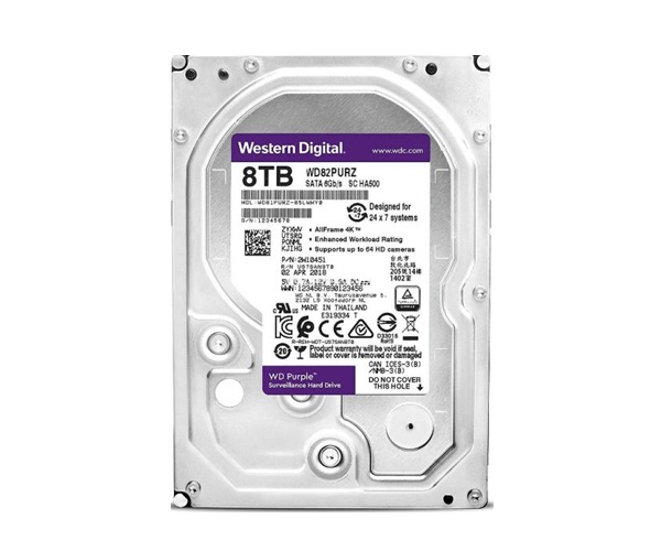 Ổ cứng chuyên dụng 8TB WESTERN PURPLE WD82PURZ