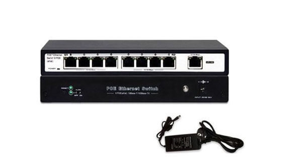 8-Port 10/100Mbps PoE Switch HIKVISION SH-1008P-2G