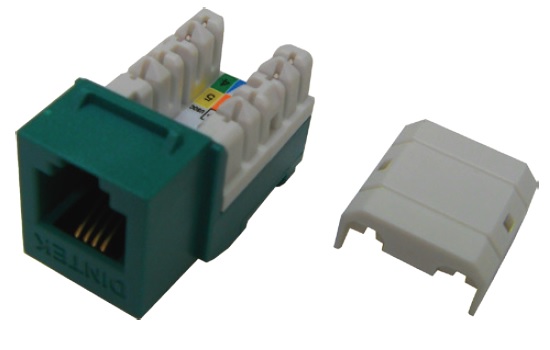 Modular Jack - ổ cắm thoại RJ11 Keystone Jack Dintek Cat.3 unshielded (1305-01006)