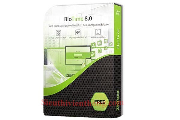 Phần mềm chấm công 200 thiết bị ZKTeco BioTime 8.0 (200 devices)