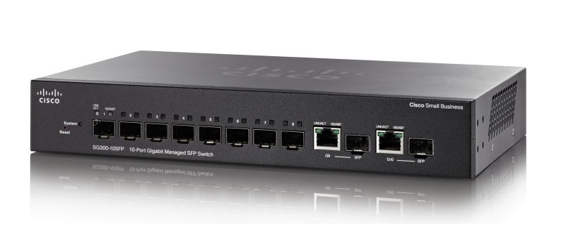 10-Port Gigabit Managed SFP Switch Cisco SG300-10SFP-K9-EU